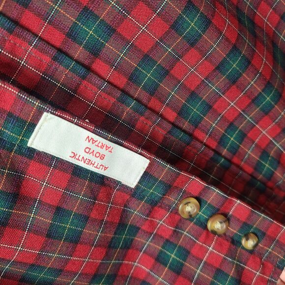 Sir Pendleton Button Up Shirt Fine Worsted Wool Authentic Boyd Tartan Sz Large - Picture 14 of 16